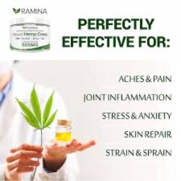 Ramina Natural Hеmp Extract Cream with Emu Oil, Tumeric, MSM & Arnica - Non-GMO - Picture 4 of 4